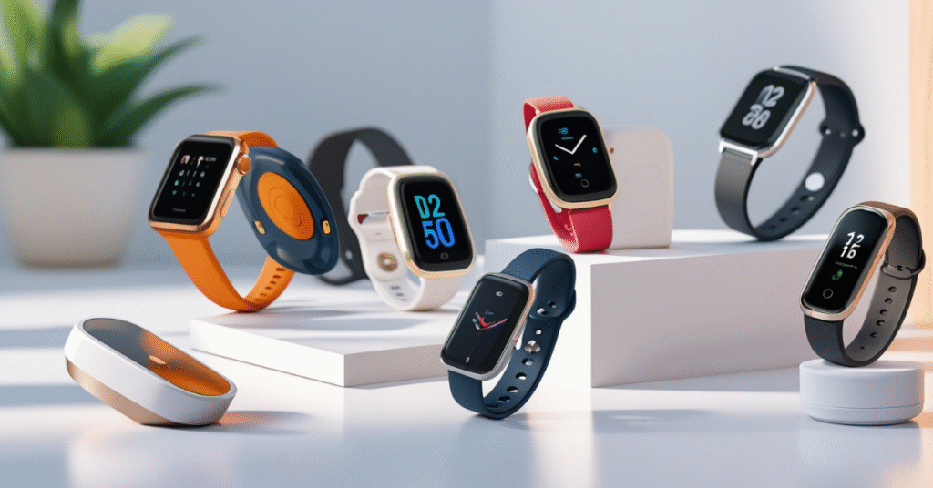 Wearable smartwatches and health tracking devices